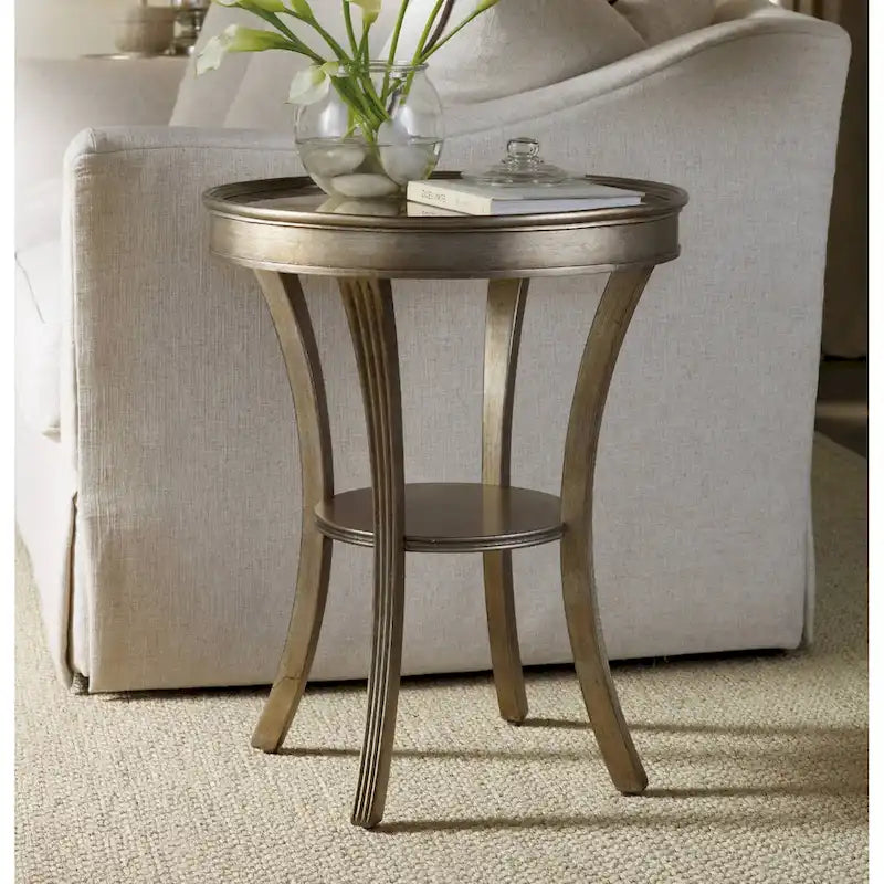 Table d'appoint en bois dur de 56 cm de large
