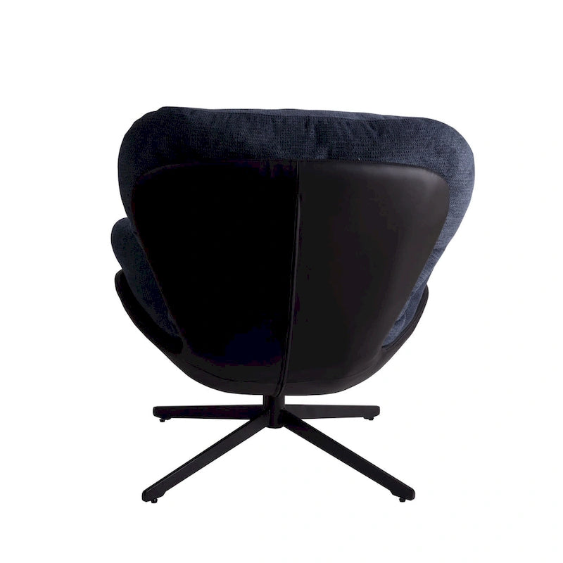 Fauteuil pivotant 360 en chenille moderne avec base en métal