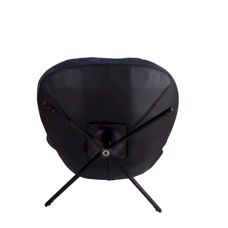 Fauteuil pivotant 360 en chenille moderne avec base en métal