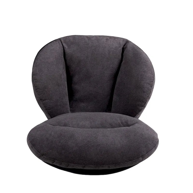 Fauteuil pivotant 360 en chenille moderne avec base en métal