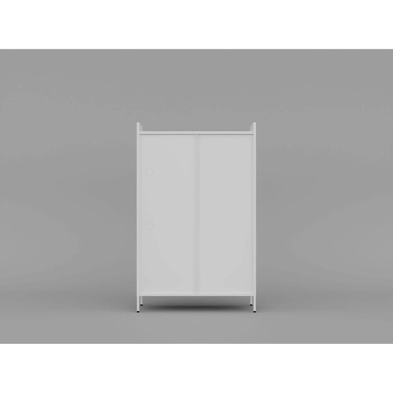 Meuble de rangement de garde-manger avec portes coulissantes escamotables
