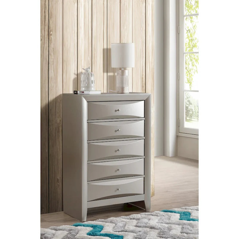 Commode de chambre à 5 tiroirs