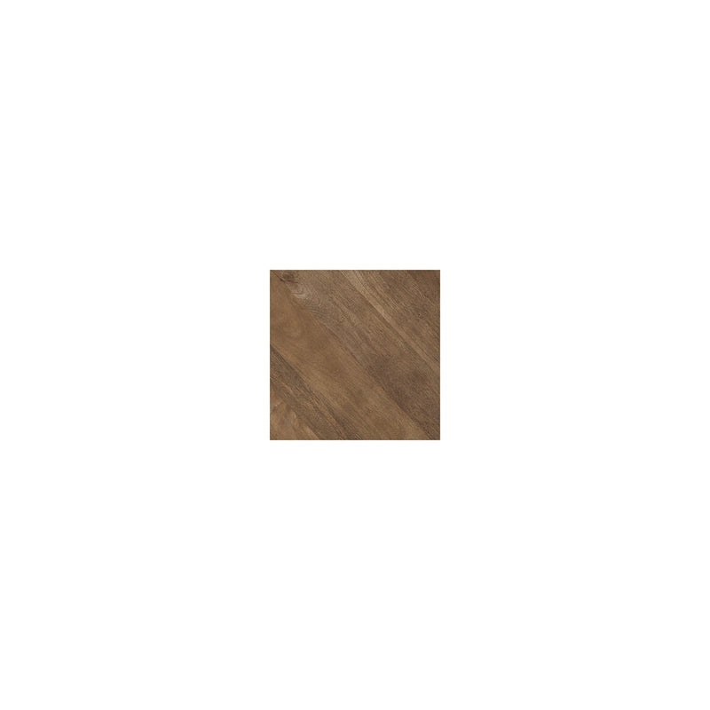 Table basse en bois de manguier marron/noir - 44x44x19