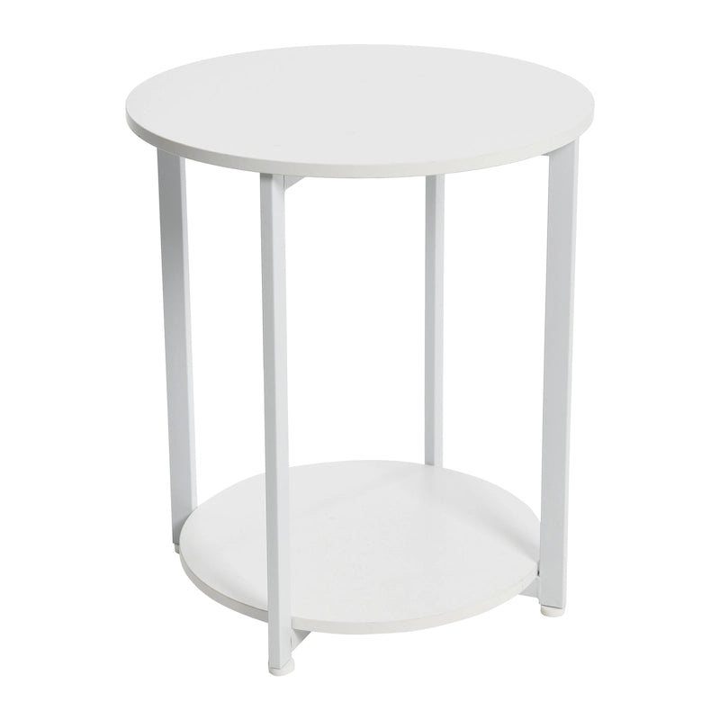 Table d'appoint avec étagère de rangement