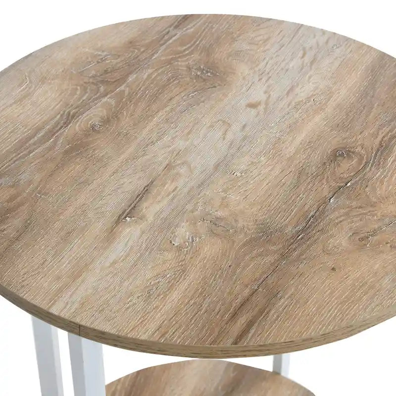 Table d'appoint avec étagère de rangement