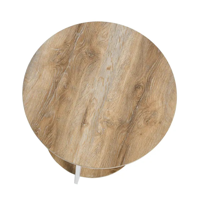 Table d'appoint avec étagère de rangement