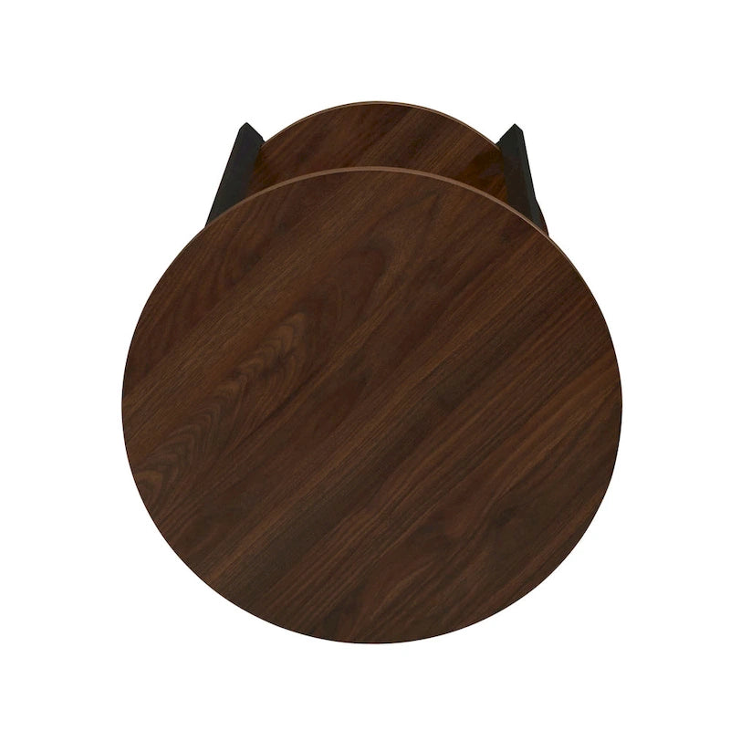 Table d'appoint avec étagère de rangement