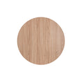 Table basse moderne ronde en métal et en bois