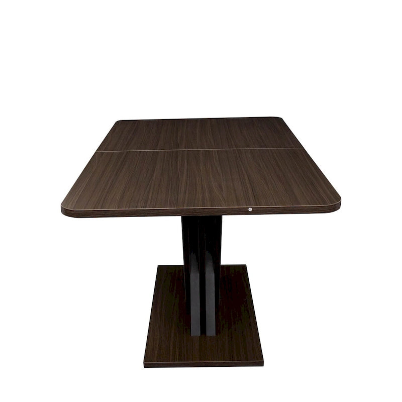 Console extensible de salle à manger avec piètement en X