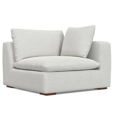 WyndenHall Marlee 3 Seater Sofa and Ottoman Cloud Gray