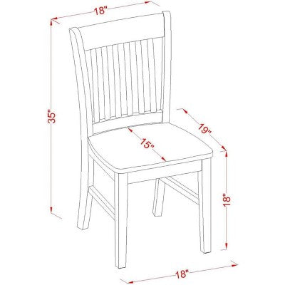 HomeStock Small Kitchen Table Set -Square Table And Kitchen Dining Chairs