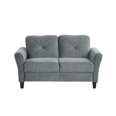 GDFStudio Klee Modern 6-Seater Velvet Upholstered Seating Set with Thick Cushions
