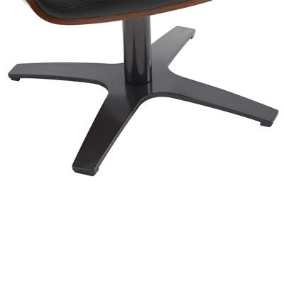Spruce&Spring Swivel Recliner Chair Set Accent Chair with Ottoman and Adjustable Headrest
