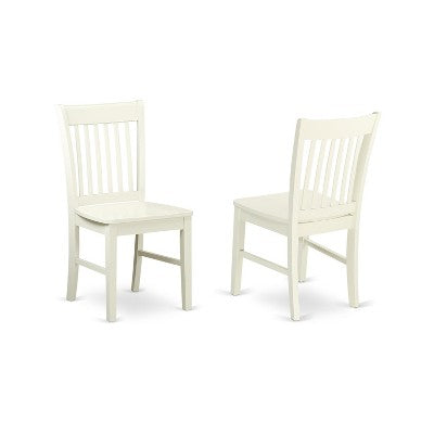 Small Space Dinette Set - 3 Piece Round Table & Chairs - Linen White - Antique Accents