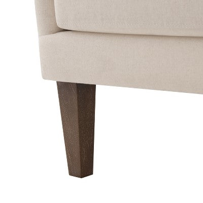 Vintage Accent Chair High-back Armchair Upholstered Lounge Chair Cozy Reading Chair with Ottoman, Classic Tufted & Nailhead Trim, Brown - ModernLuxe