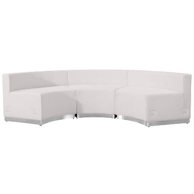 Emma and Oliver Leather Reception Configuration, 3 Pieces