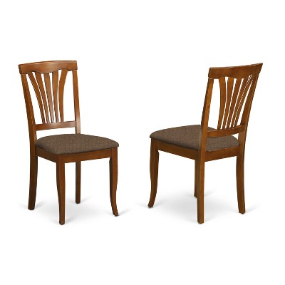 HomeStock Belmont Dining Room Set - Kitchen Dinette Table And Dining Chairs, Saddle Brown