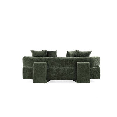 Manhattan Comfort 3pc Verandah Chenille Upholstered Sofa and Accent Chair Set