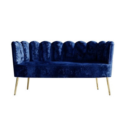 ChaletPosh Velvet Sofa with Bench And Coffee Table