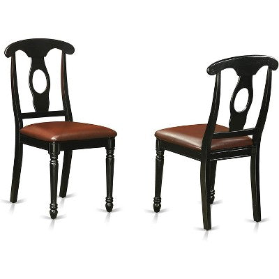 Hartland Round Dining Set Contemporary Black And Cherry