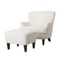 Christopher Knight Home Gerald Contemporary Boucle Upholstered Club Chair and Ottoman Set