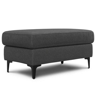 WyndenHall Lana 90 Mid Century Sofa with Ottoman Set