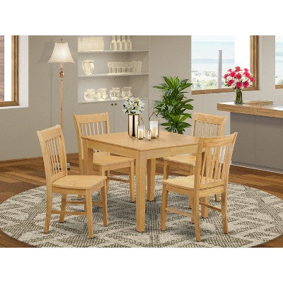 HomeStock Small Kitchen Table Set -Square Table And Kitchen Dining Chairs