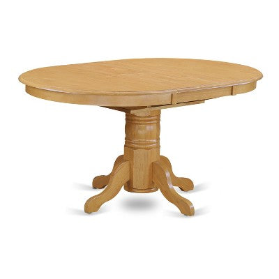 HomeStock 5-Pc Oval Natural Oak Finish Solid Wood Top Dining table with 4 Linen Fabric Seat Chairs with Slat Back, Seats 4