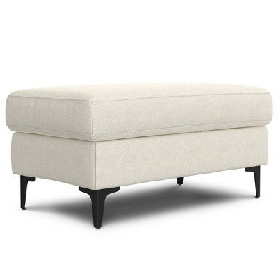 WyndenHall Lana 90 Mid Century Sofa with Ottoman Set