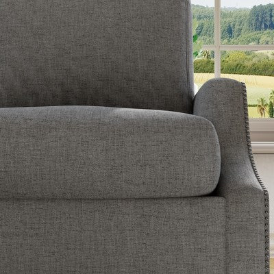 GDFStudio Cordoba Modern 3 Piece Upholstered Sofa Set with Nailhead Trim