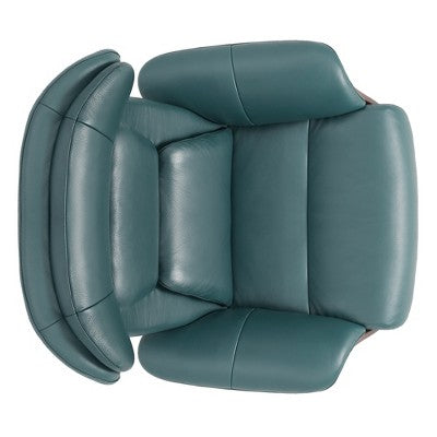 Spruce&Spring Swivel Recliner Chair Set Accent Chair with Ottoman and Adjustable Headrest