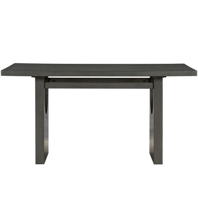 7-Piece Retro Dining Set, 1 Rectangular Table with Designed Trestle Base and 6 Upholstered Chairs - ModernLuxe