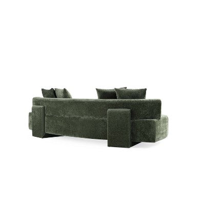 Manhattan Comfort 3pc Verandah Chenille Upholstered 112 Sofa and 2 Accent Chairs