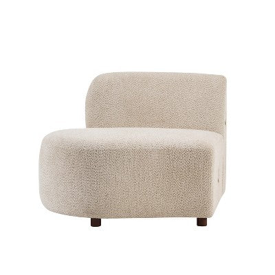 Christopher Knight Home Cozelle 5 Piece Modern Curved Cloud Boucle Upholstered Sectional Sofa Set
