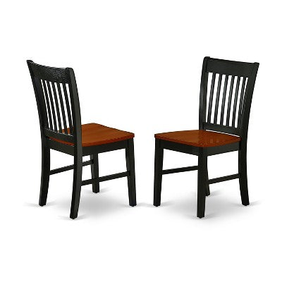 HomeStock KENO7-BCH-W 7 Piece Dining Room Set Black Cherry