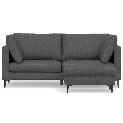 WyndenHall Lana 76 Mid Century Sofa with Ottoman Set