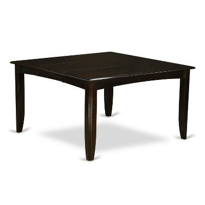 Parfait Dining Room Set Dark Cappuccino Square Gathering Table With Chairs Modern