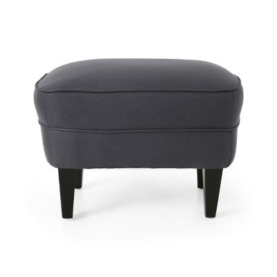 GDFStudio Jaxen Contemporary Fabric Tufted Club Chair and Ottoman Set