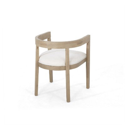 Christopher Knight Home Hudson 7 Pieces Upholstered Wood Extended Dining Set with Pedestal Base