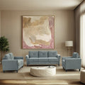 GDFStudio Klee Modern 6-Seater Velvet Upholstered Seating Set with Thick Cushions