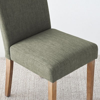 5-Piece Round Dining Table Set & 4 Upholstered Chairs, Modern Wood Pedestal Table Set for Kitchen, Breakfast Nook or Dining Room-Panipeachy