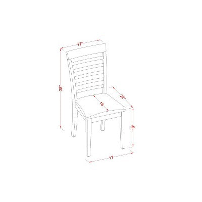 Dinette Set - Small Kitchen Table with 4 Chairs - Cottage Style Dining Room Set