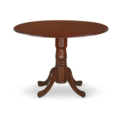HomeStock Mahogany Round Dining Table Set with Chairs