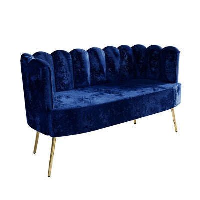 ChaletPosh Velvet Sofa with Bench And Coffee Table