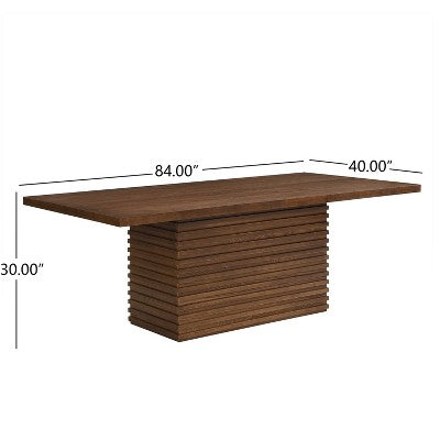 Christopher Knight Home Wichai Modern 7 Piece Wooden and Metal Dining Set with Upholstered Chairs