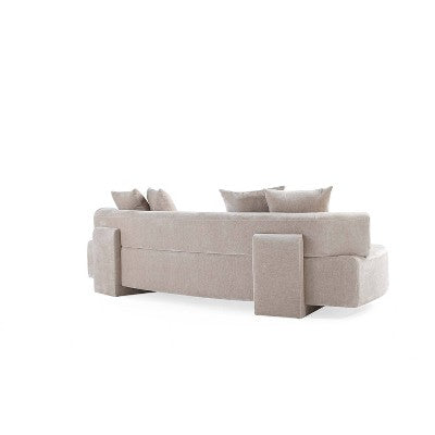 Manhattan Comfort 2pc Verandah Chenille Upholstered 112 Sofa and 90.6 Sofa Set