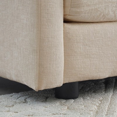 GDFStudio Kelsen Mid-century Modern 3 Piece Chenille Upholstered Sofa Set with Pillows