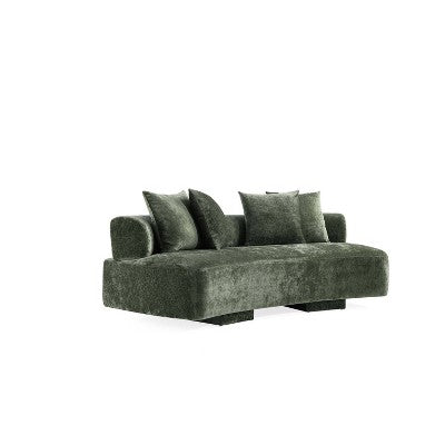 Manhattan Comfort 2pc Verandah Chenille Upholstered 112 Sofa and 90.6 Sofa Set