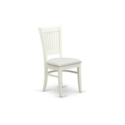 HomeStock Anva5 Round Dining Set Modern Linen White