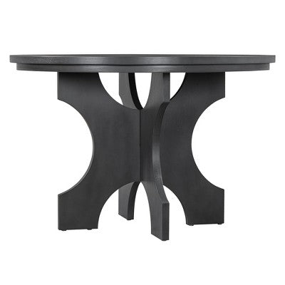 5-piece Rustic Charm Round Dining Set with 3 Upholstered Chairs and Curved Bench for Dining Room, Kitchen and Living room-ModernLuxe